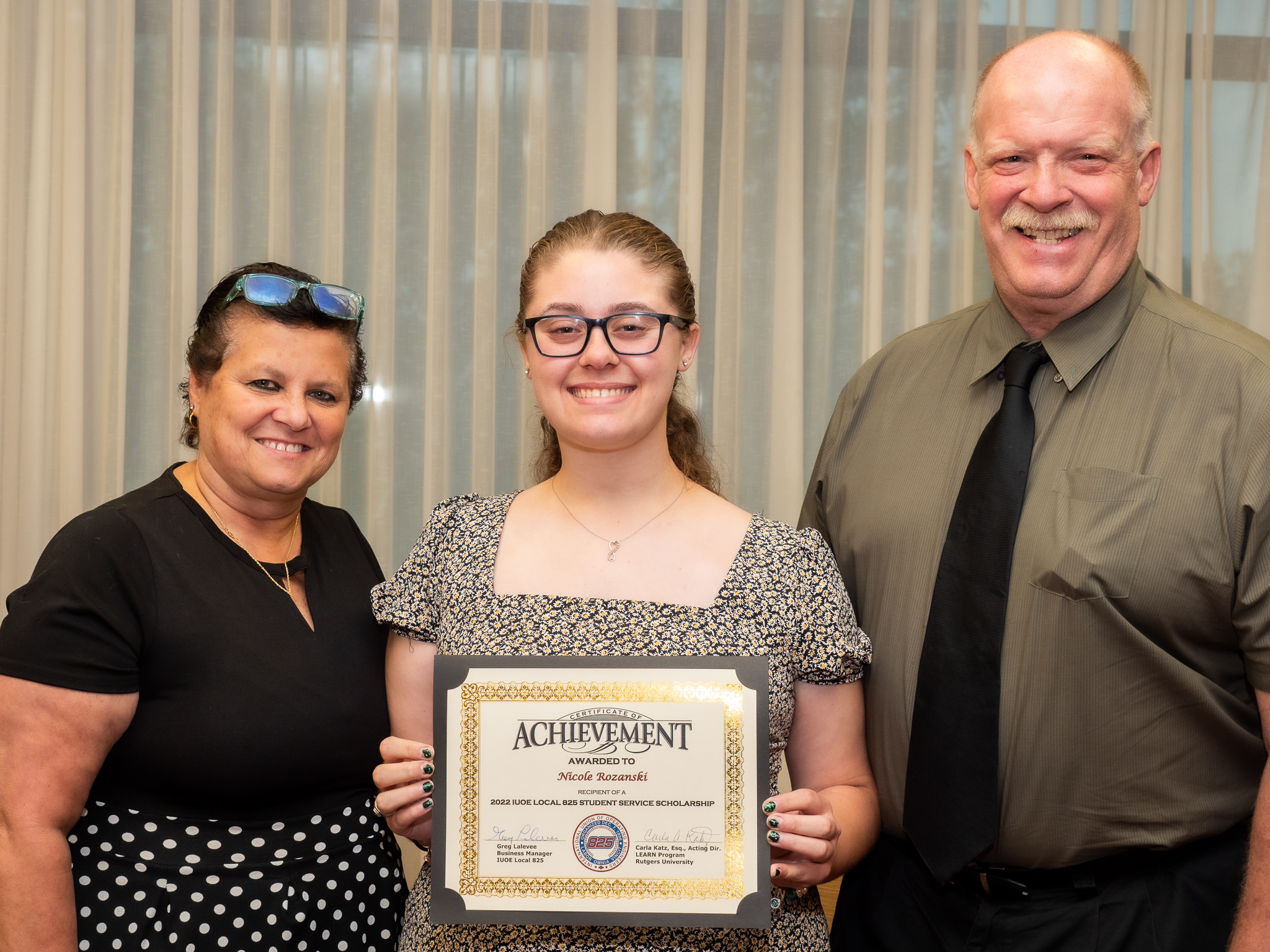 Nicole Rozanski with family