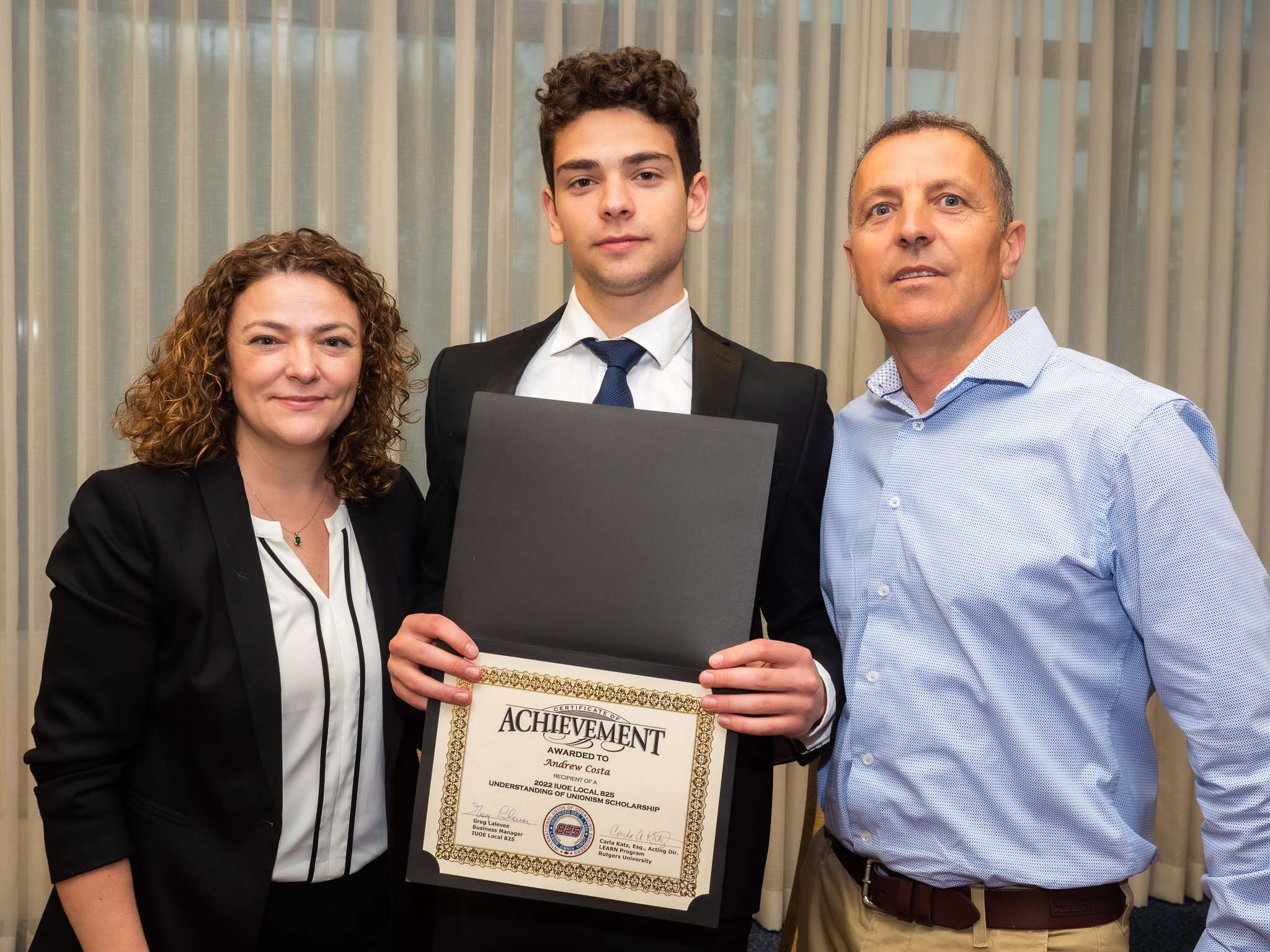 Andrew Costa with family
