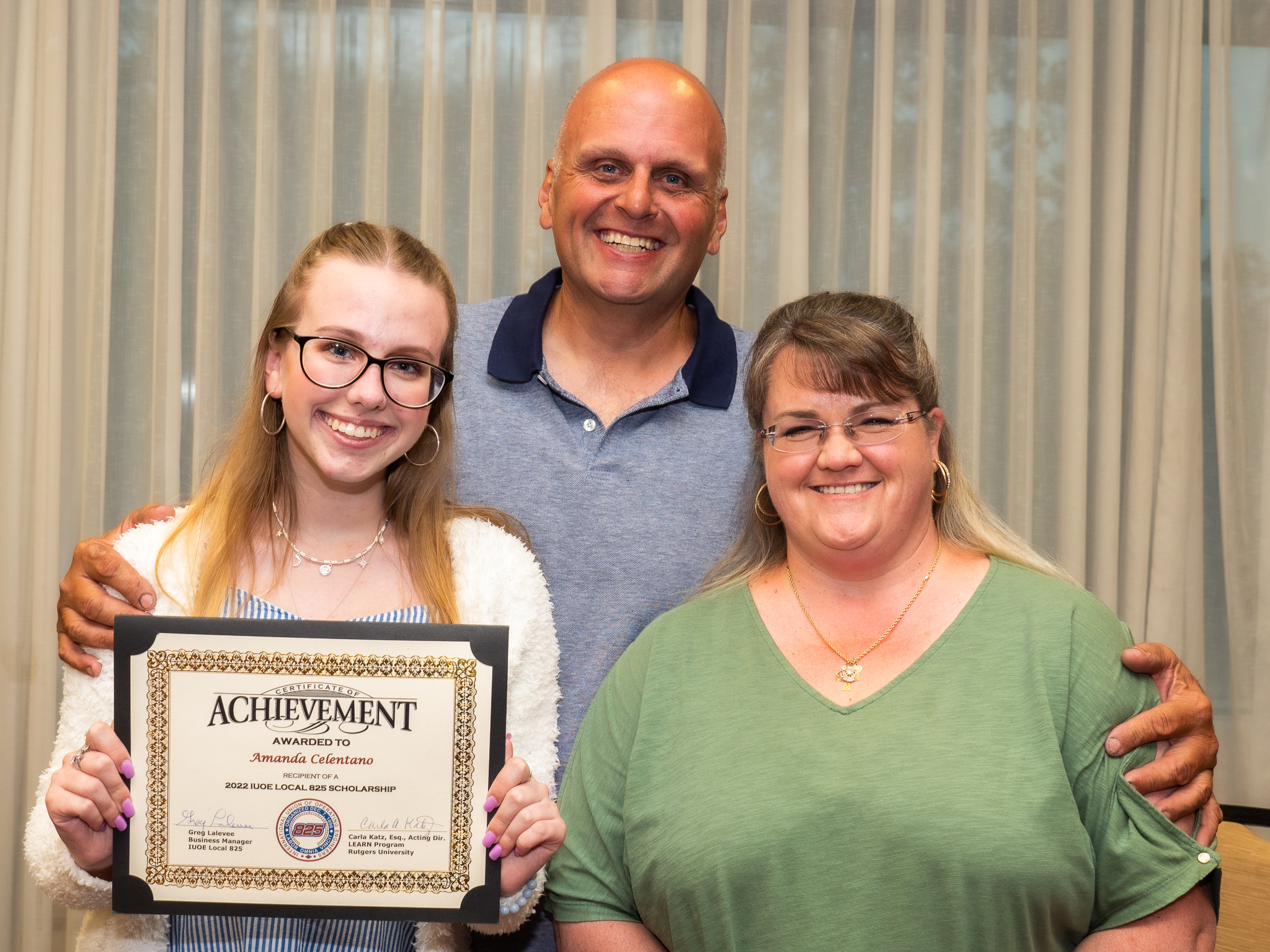 Amanda Celentano with family